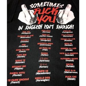 Isle of Vintage‎ Men Tee T-shirt Short Sleeve Black Large 2012 Grunge Used Good